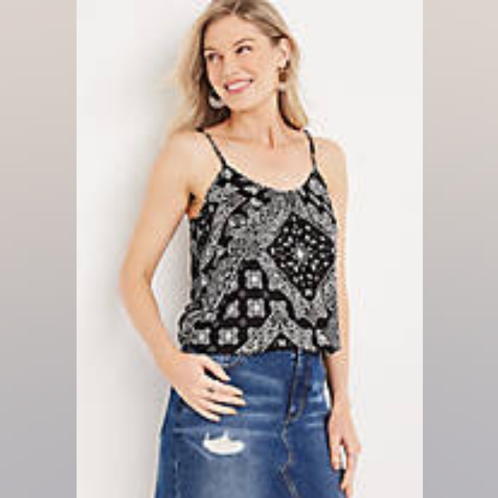 Maurices, Large, Paisley Strappy Back Cami